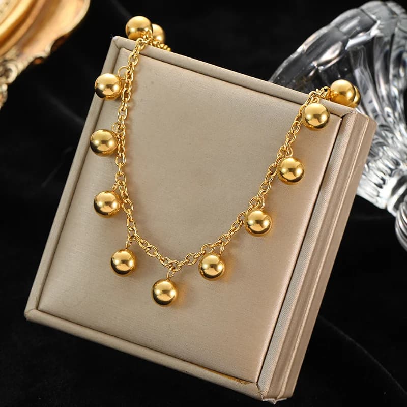 Link Chain Necklace, 18K Gold Plated