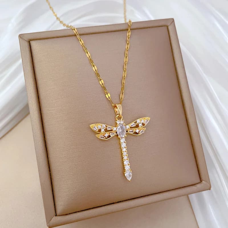 สร้อยคอจี้เต่า Cubic Zirconia หลากสี