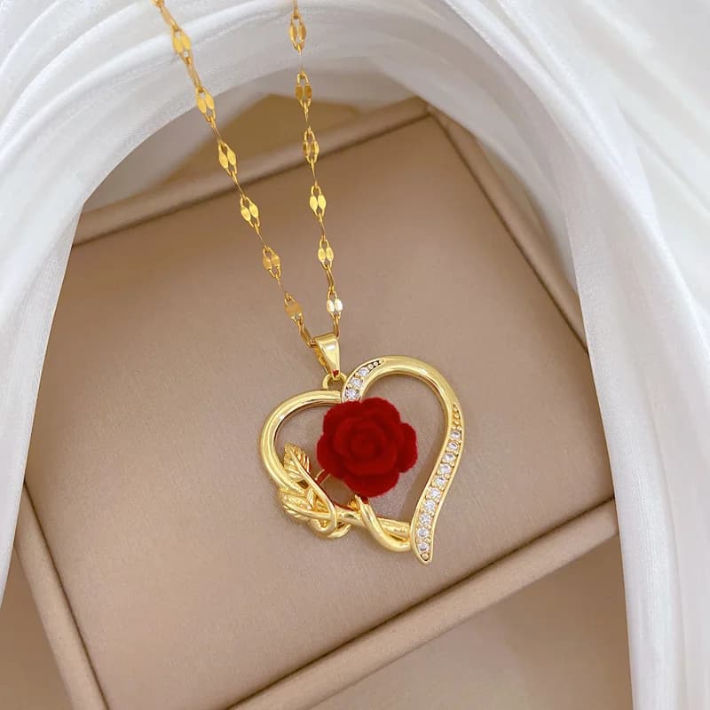 Bowknot Zirconia Pendant Necklace