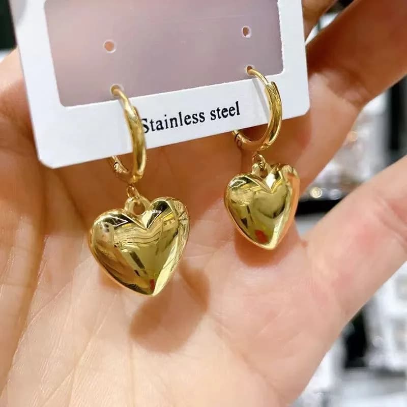 Stainless Steel Gold Color Irregular Geometric Stud Earrings
