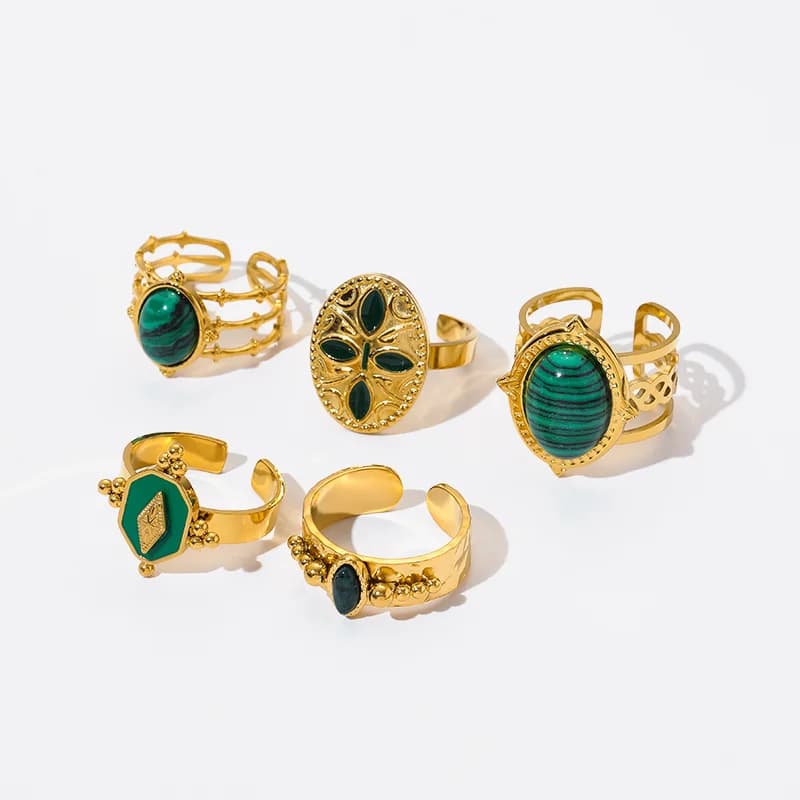 Women's Stainless Steel Retro Adjustable Ring