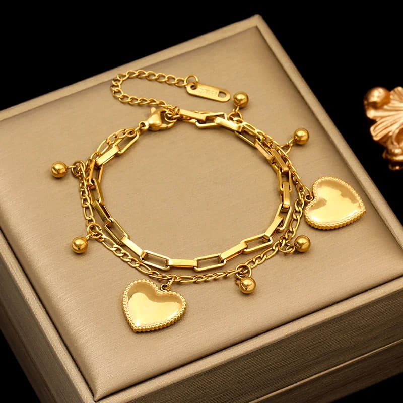 Stainless Steel Starfish Shell Seahorse Bracelet
