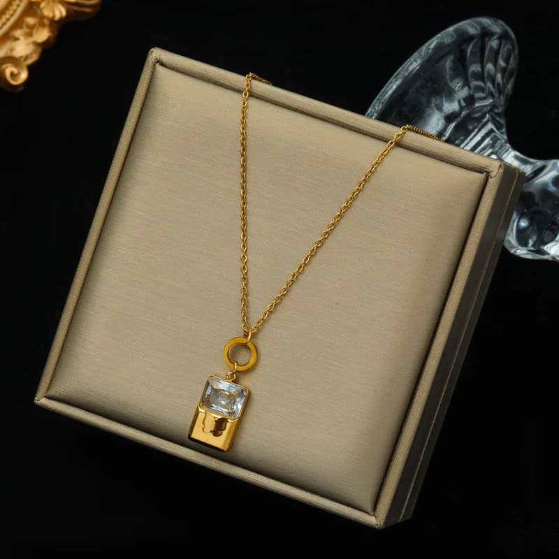 Gold Thick Chain Choker Necklace