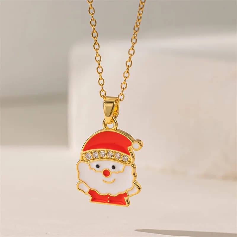 Christmas Stocking Pendant Necklace