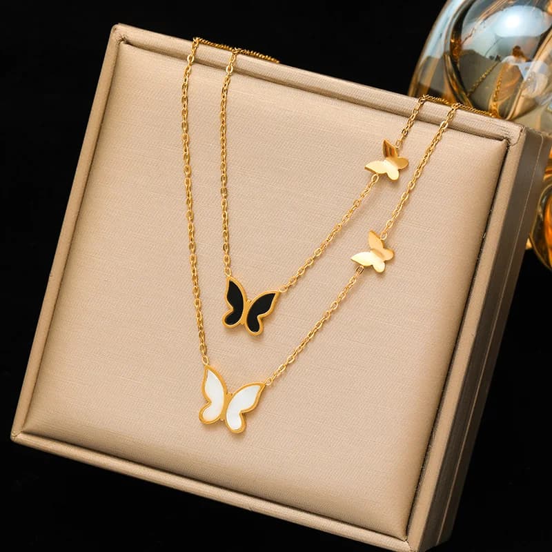 Retro Star Moon Pendant Necklace, Gold Plated