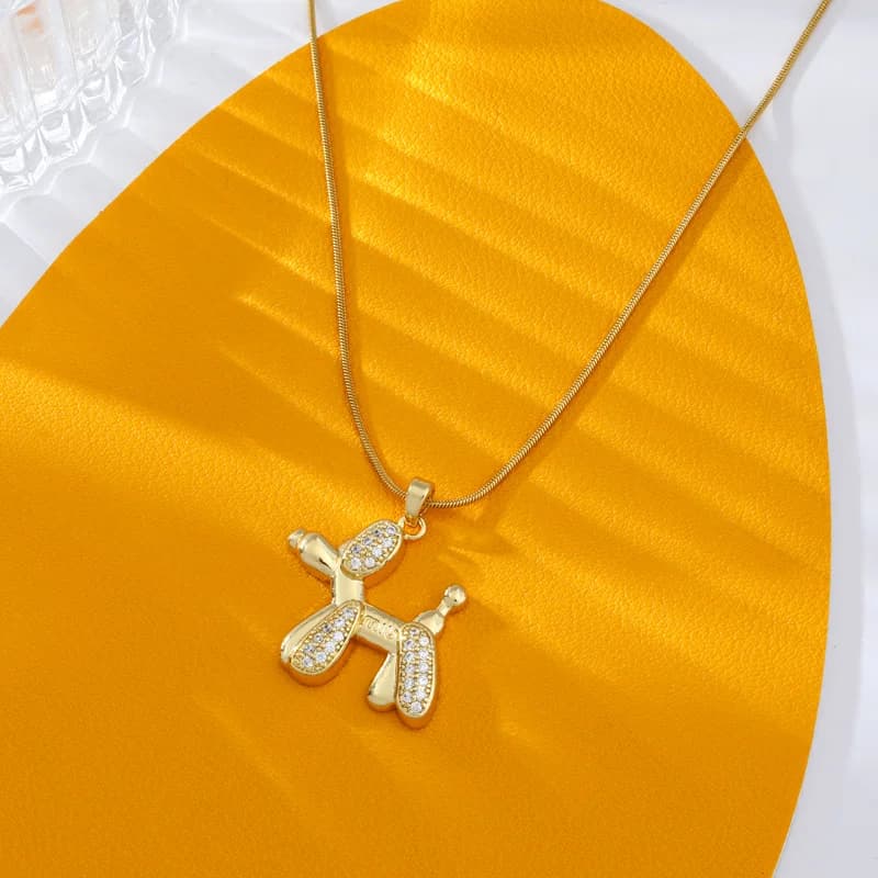 Balloon Dog Pendant Necklace
