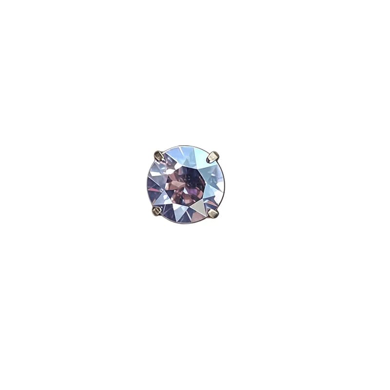 Titanium Spiral Cubic Zirconia Helix Piercing, 16G