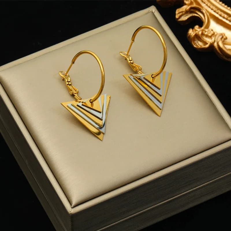 Phoenix Leopard Cross Pearl Earrings