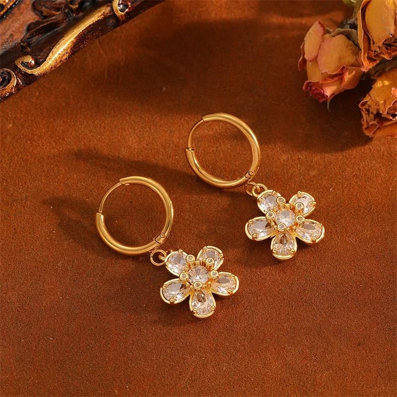 Irregular Heart-Shaped Dangle Earrings