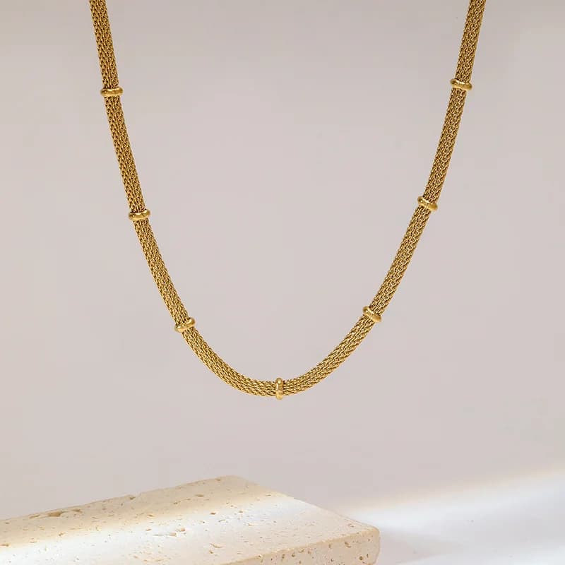 Rust Proof Link Chain Collar Necklace