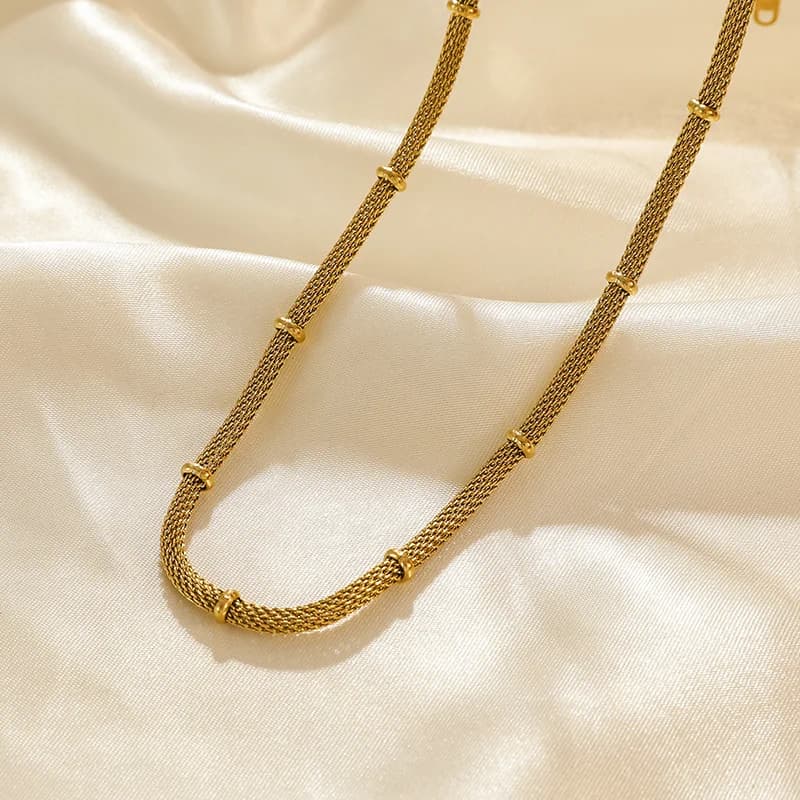 Rust Proof Link Chain Collar Necklace
